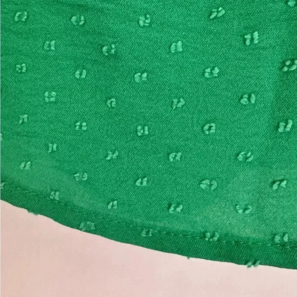 Mine Kelly Green Cap Sleeve Top Ladies Size Large GUC - Picture 5 of 9